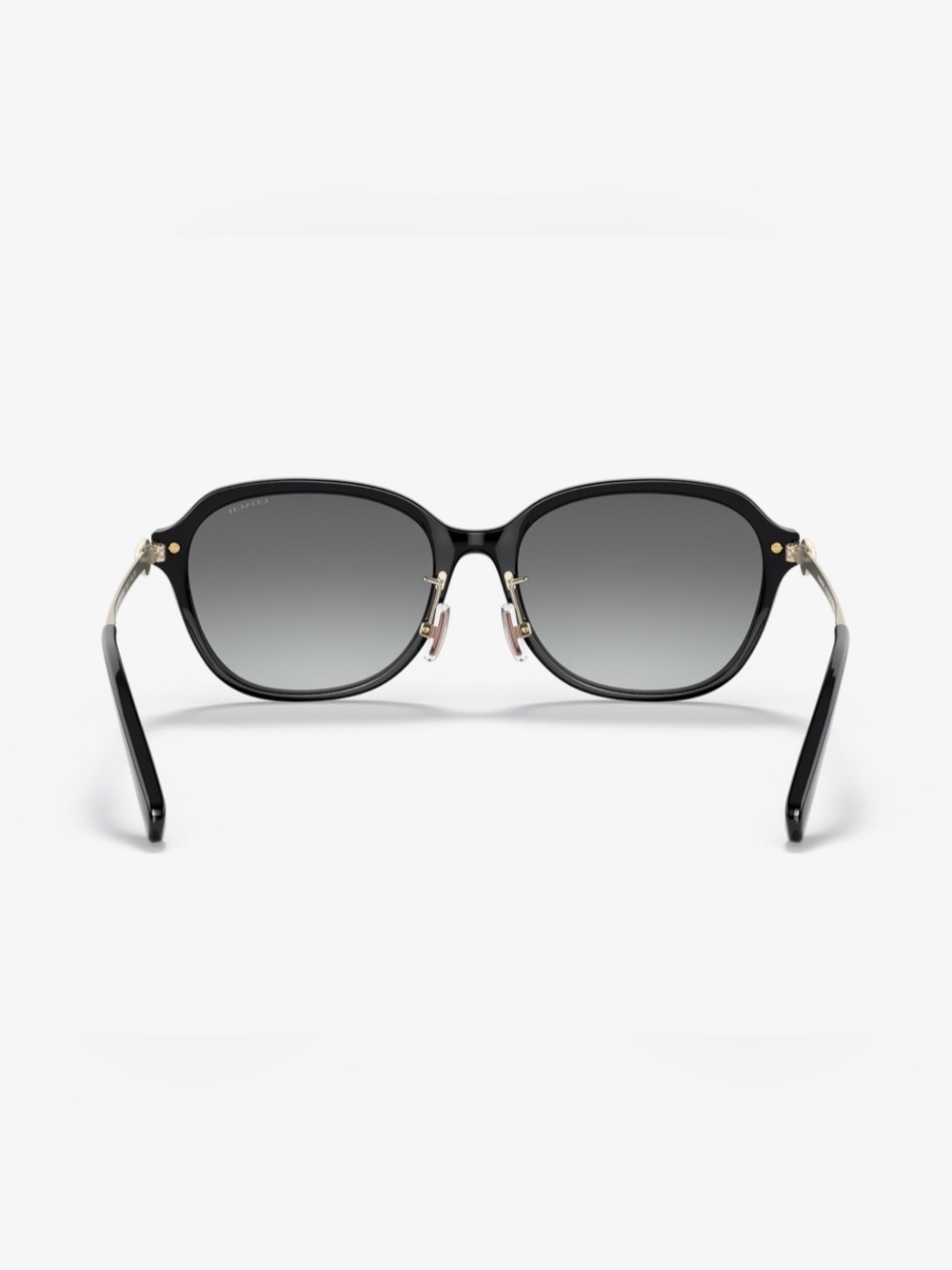 Coach Black Frame with Gradient Gray Lenses Women's Sunglasses - Picture 4 of 5